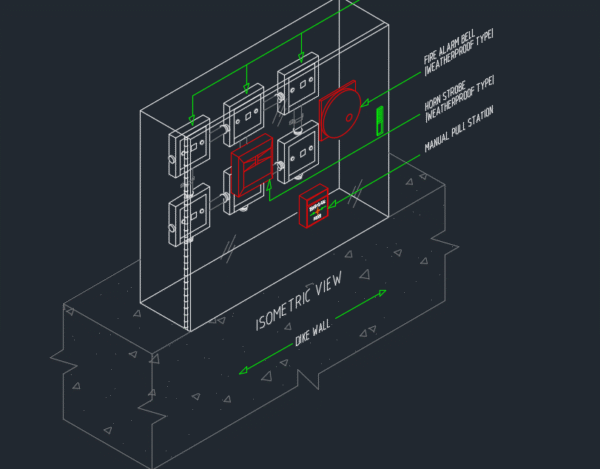 Fuel Tank Fome Deluge Piping and Alarm Sysytem (including fire hydrant and fire hose cabinet and NOVEC System) - Image 11