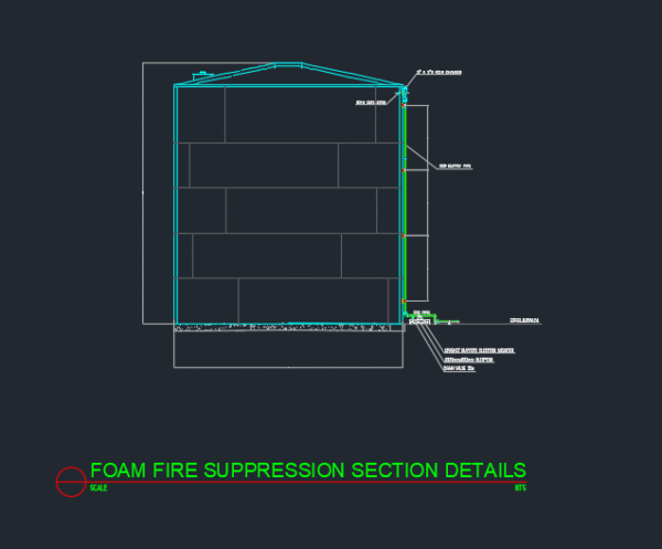 Fuel Tank Fome Deluge Piping and Alarm Sysytem (including fire hydrant and fire hose cabinet and NOVEC System) - Image 14