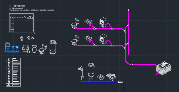 PLUMBING DYNAMIC BLOCKS + Piping Lisp - Image 7