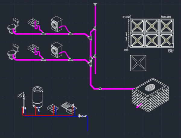 PLUMBING DYNAMIC BLOCKS + Piping Lisp - Image 5