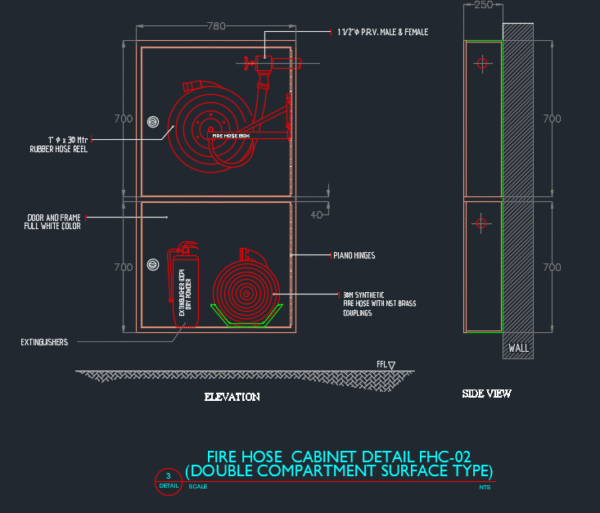 Fuel Tank Fome Deluge Piping and Alarm Sysytem (including fire hydrant and fire hose cabinet and NOVEC System) - Image 5