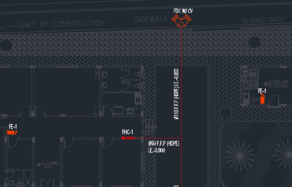 Fuel Tank Fome Deluge Piping and Alarm Sysytem (including fire hydrant and fire hose cabinet and NOVEC System) - Image 8